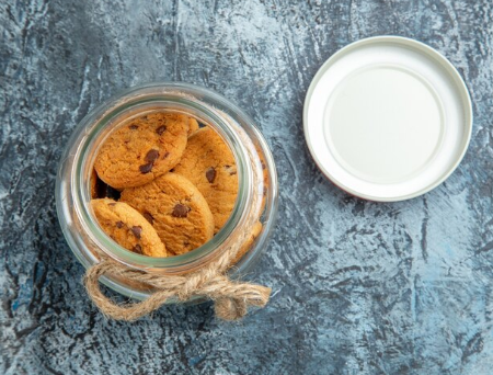 Bote de mini cookies