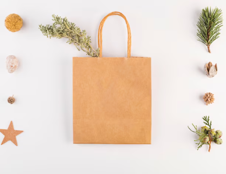 Bolsa de papel con asas